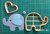 Cortante Elefante Simple Corazon mod2 9cm