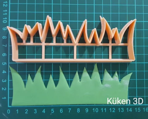 Cortante Pasto Cesped 14cm Fondant mod3 yuyo