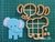 Imagen de Set 5 Cortantes Selva Animales Leon Elefante Mono Collage mod2