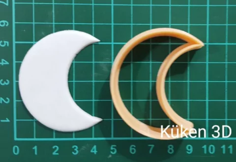 Cortante media luna 5cm satelite Espacio Astronomia