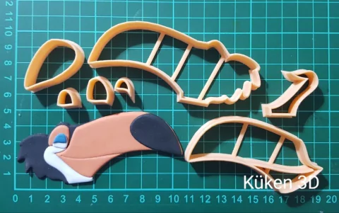 Cortante tucan rafael pelicula rio collage 10cm