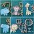 Set 5 Cortantes Selva Animales Leon Elefante Mono Collage mod2