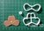 Set 5 Cortantes tematica texas 5cm collage para cupcakes estrella caballo bota sombrero herradura en internet