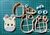 Cortante cara Jirafa 8cm collage Jirafita Animal Selva Mod5