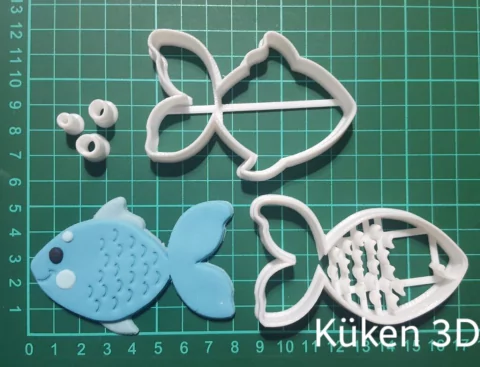 Cortante pez Mar collage 8cm pecesito pescadito