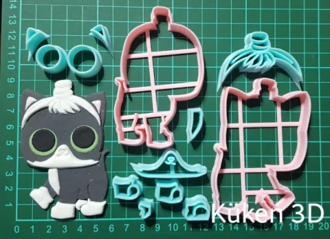 Cortante Lol pets fresh feline gatita gato Surprise 9cm collage l.o.l.