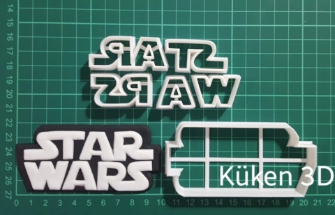 Cortante Star Wars Logo 6cm collage