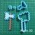 Cortante hacha minecraft 8cm collage Play Jueguito Juego