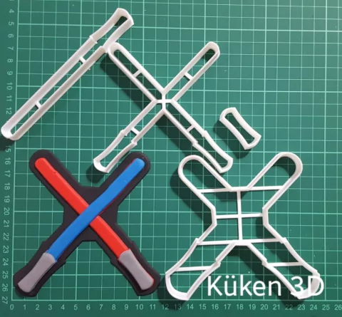 Cortante sables luminosos collage 12cm Star Wars