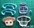 Cortante cara Woody 7cm Personaje Collage Story Toy funko