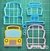 Cortante Autobus escolar 10cm escuela educacion vehiculo colectivo