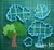 Cortante Arbol mod2 Collage Planta Naturaleza 11cm