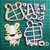 Cortante tigre 8cm collage Animal Selva