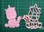 Cortante Unicornio Sentado 8cm