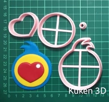 Cortante logo plim plim 5cm collage payaso