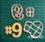 Cortante Fortnite #9 lugar Juego 7cm ganador