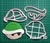 Cortante Tortuga 5cm Super Juego collage mario bros