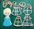 Cortante Elsa 12cm mod2 Frozen Collage Princesas Ana