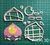 Cortante Genio Brawl stars 7,5cm collage juego calavera logo