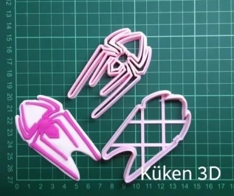 Cortante Araña spider gwen 7cm Galletitas Collage Halloween