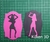 Set Cortantes Siluetas bailarinas en marco 11cm tiktok