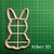 Cortante Conejo 12cm Pascua Conejito Animal Bosque