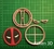 Cortante logo deadpool 7cm Super Heroe collage