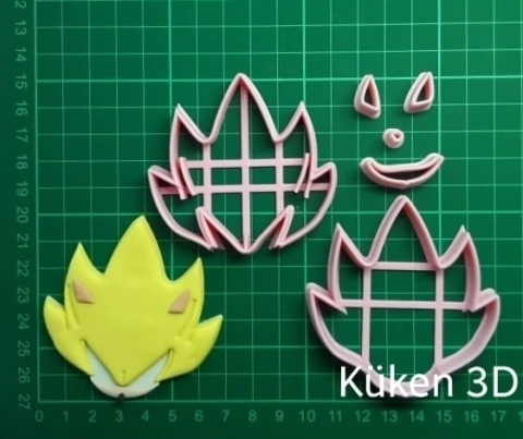 Cortante Sonic amarillo Juego Cara Collage 6cm mod2