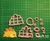 Set 5 Cortantes minis Dinos 6cm collage Dinosaurio o 12cm - comprar online