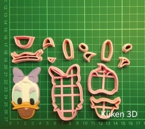 Cortante pata Daisy Duck collage 7cm mod2