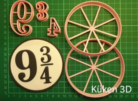 Cortante 9 3/4 7cm collage Harry Potter - comprar online