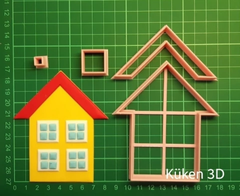 Cortante casa pepa mod2 10cm collage chanchita pig peppa