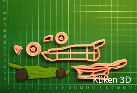 Cortante auto Motivo hot wheels Collage 10cm mod2