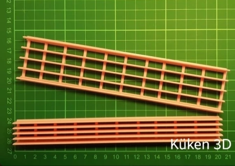 Set De 2 Cortantes tiras multiple de 0,5 y 1cm x 20cm de largo