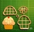 Cortante cupcake collage 7cm comida muffin mod3