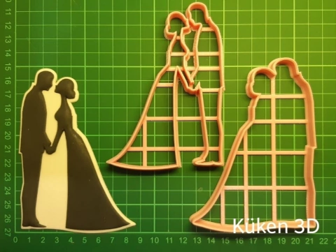 Cortante Silueta pareja 12cm mod5 collage