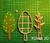 Cortante Arbol mod6 Collage Planta Naturaleza 12cm