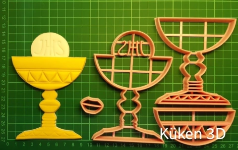 Cortante Caliz 13cm Comunion collage pila bautismal mod5