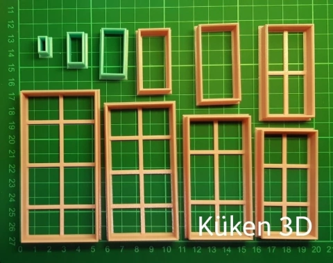 Set De Cortantes rectangulos de 1 a 10cm cada 1cm