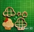Cortante cupcake collage 7cm comida muffin mod6
