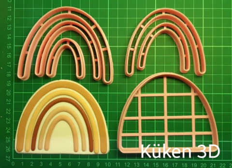 Cortante Arco Iris 10cm collage mod12