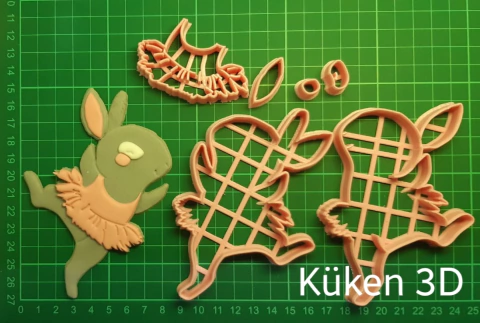 Cortante Coneja bailarina 12cm collage mod2