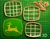 Cortante logo Jonh deere 8cm collage tractor