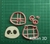 Cortantes caras osos escandalosos 5cm collage infantil dibujito v2 - comprar online