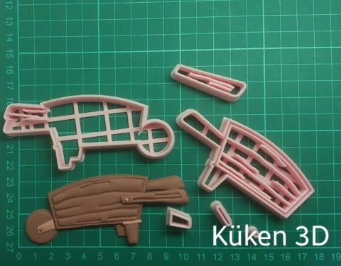 Cortante carretilla 10cm collage jardineria Flores planta