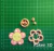 Cortante Flor con carita 4cm collage Flores - comprar online