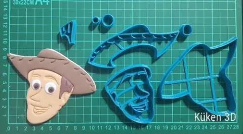 Set Cortante Toy Motivo Woody 10cm Personaje Collage Story