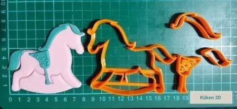 Set Para Armar Caballo Caballito Collage Fondant Galletitas