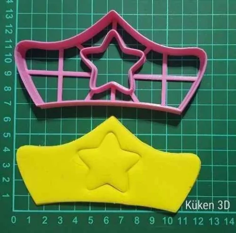 Cortante Corona Wonder Mujer Maravilla Woman Superheroe 12cm