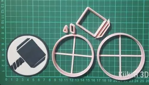 Cortante Logo Thor Collage Superheroes Avengers vengadores